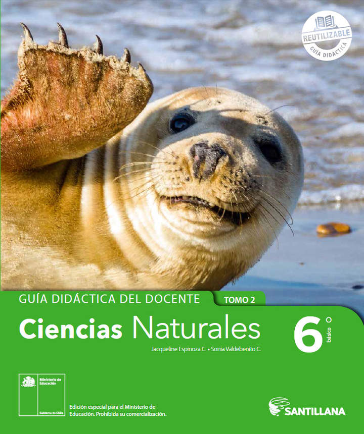 ✅ DESCARGAR PDF Ciencias Naturales 6º básico, Santillana, Guía didáctica del docente Tomo 2 2023