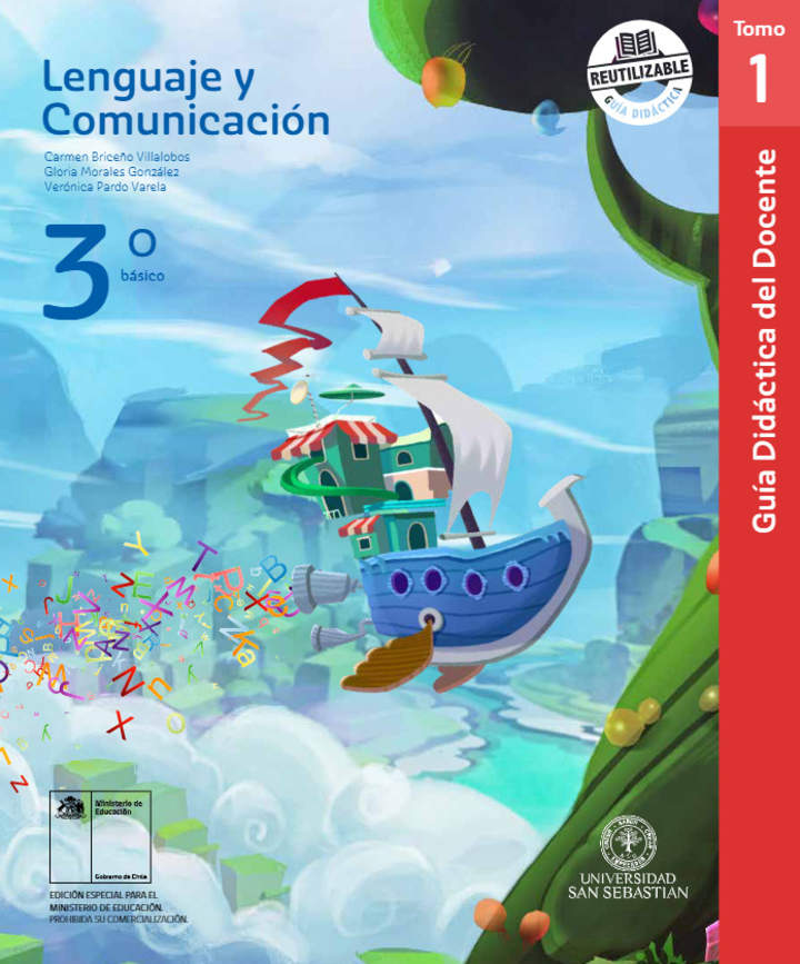✅ DESCARGAR PDF Lenguaje y Comunicación 3° Básico, Universidad San Sebastián, Guía didáctica del docente Tomo 1 2023