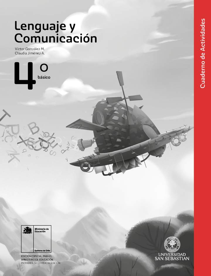 ✅ DESCARGAR PDF Lenguaje y Comunicación 4° Básico, Universidad San Sebastián, Cuaderno de actividades 2023