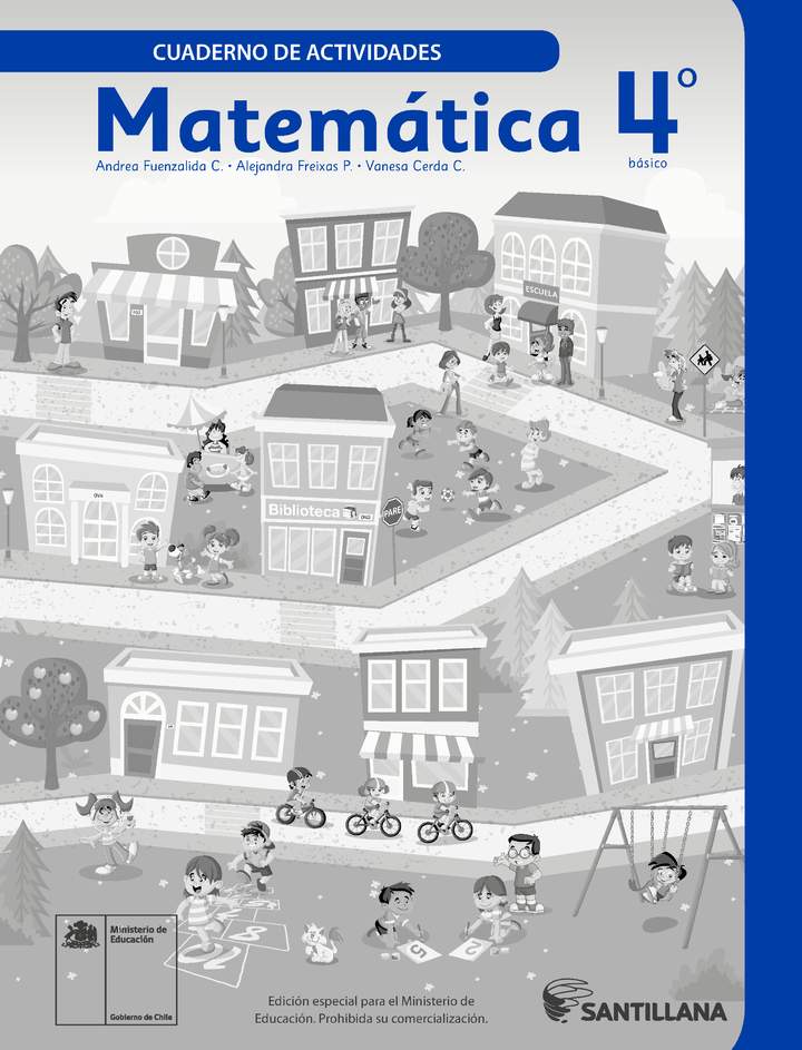 ✅ DESCARGAR PDF Matemática 4º Básico, Santillana, Cuaderno de actividades 2023