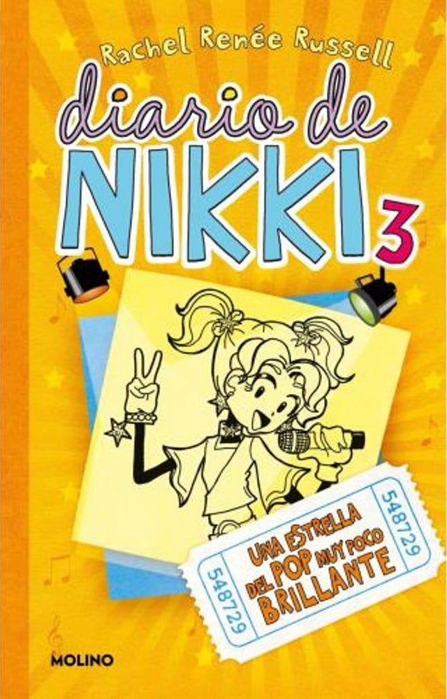 Diario De Nikki #3 Una Estrella Del Pop Muy Poco Brillante (TB) de RUSSELL