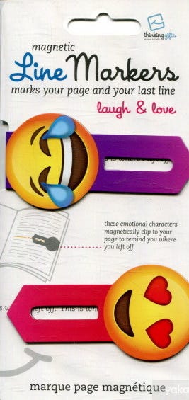 Marcador De Linea Emoticons Laugh & Love de THINKING GIFTS COMPANY