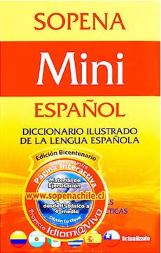 Mini Sopena: Diccionario Ilustrado De La Lengua Española de SOPENA